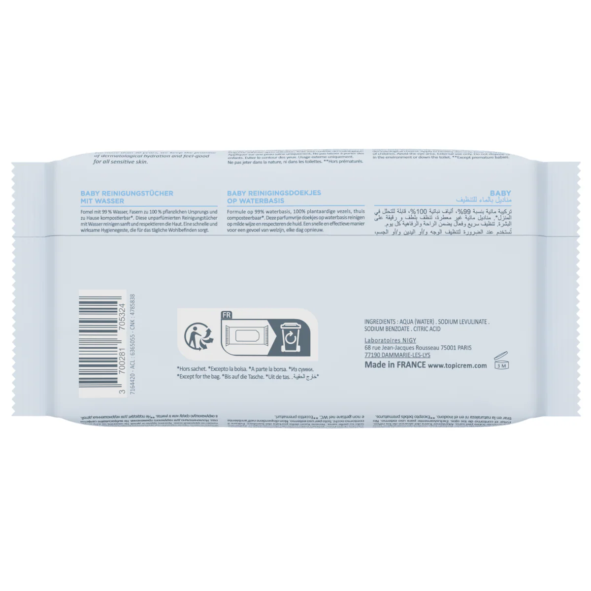 Lingettes à l'eau nettoyantes - Image 3